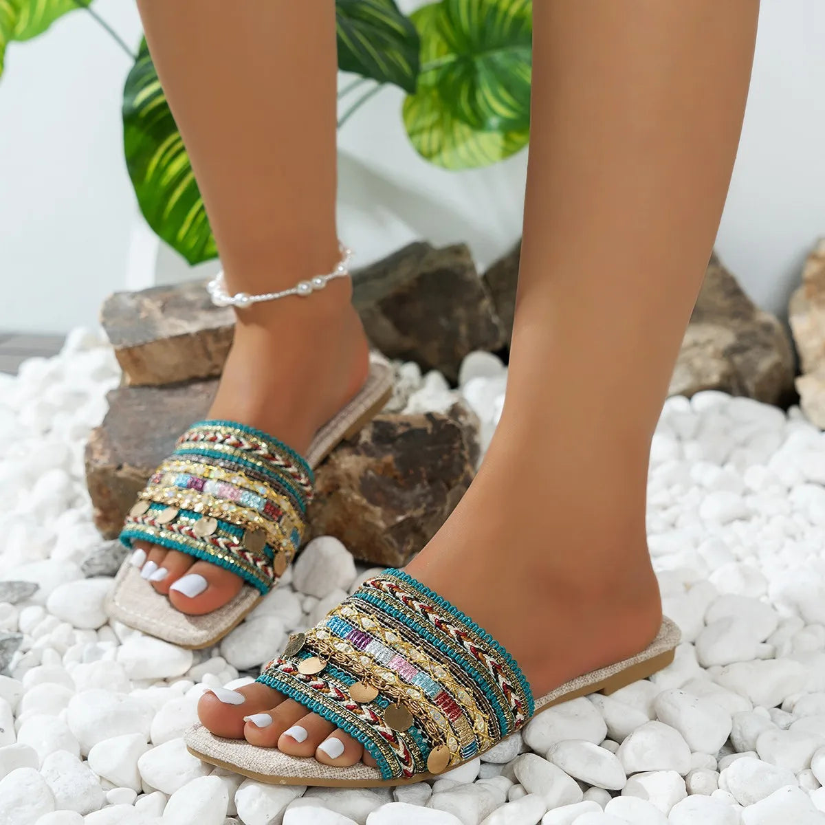 Indira™|Boho slippers